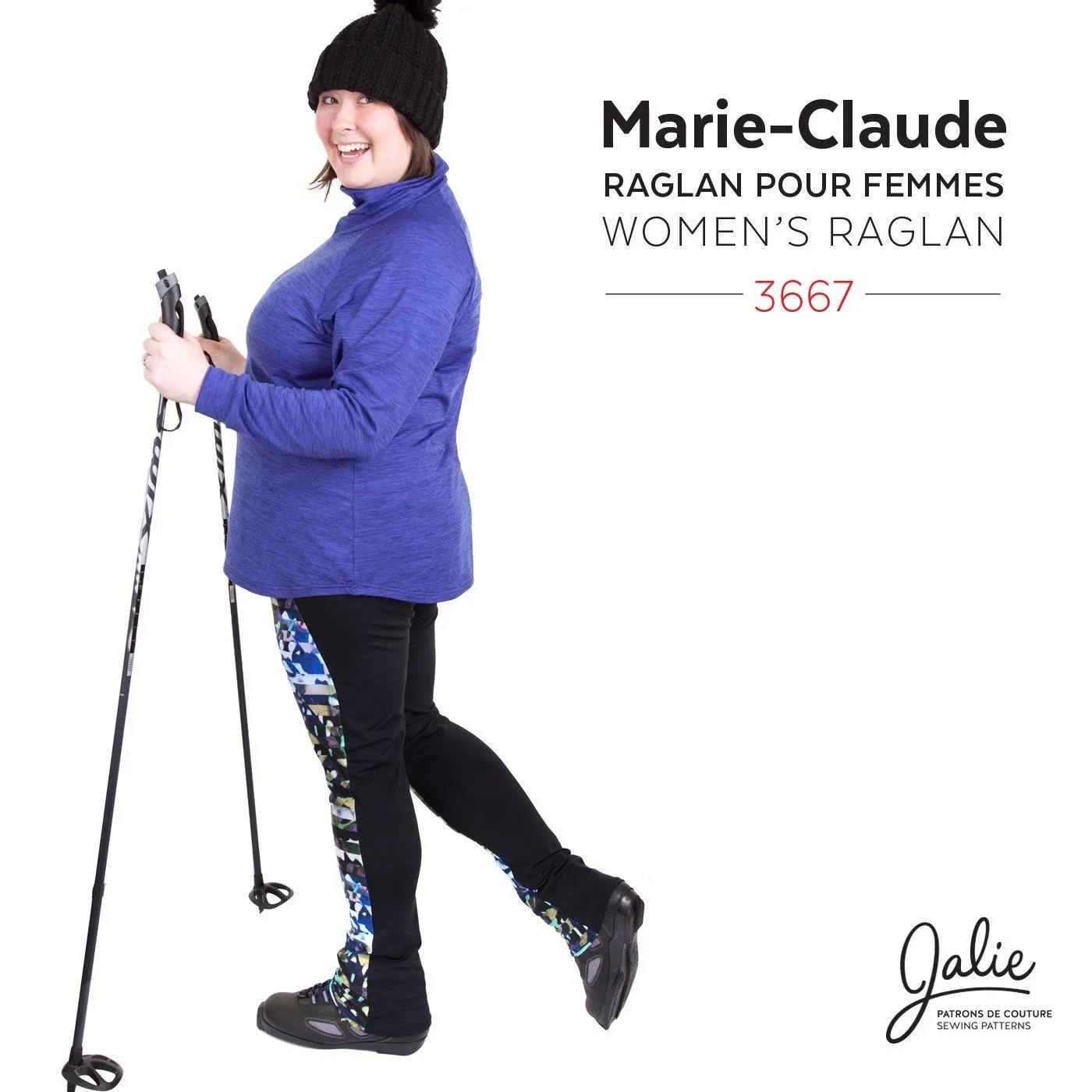 3667 // MARIE-CLAUDE Raglan Pullovers