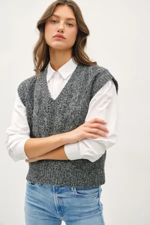 Cable Knit Sweater Vest