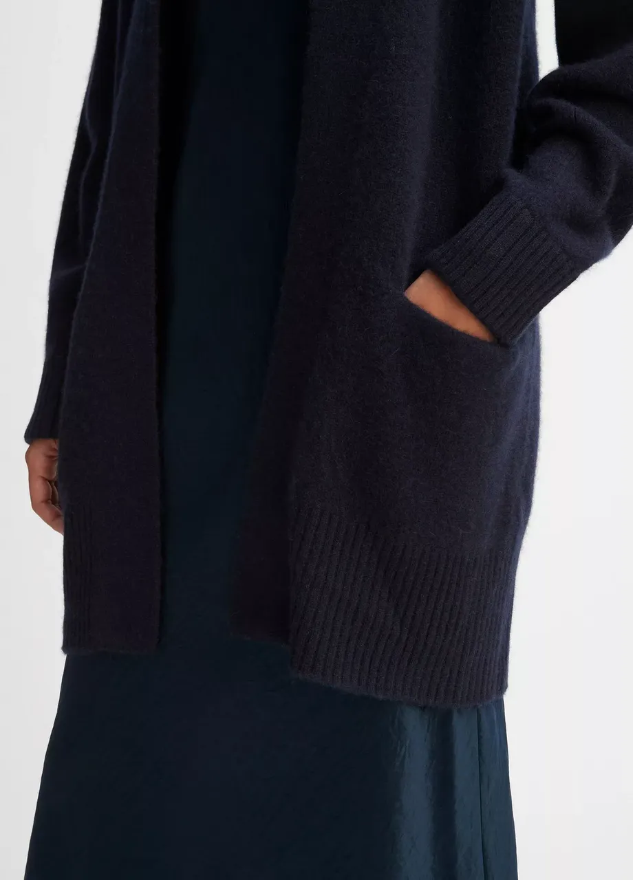 Cashmere Open-Front Cardigan