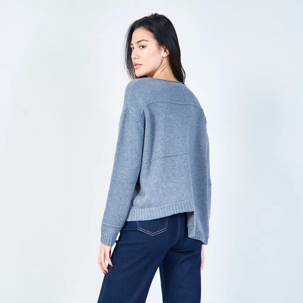 Classic knit sweater wholesale