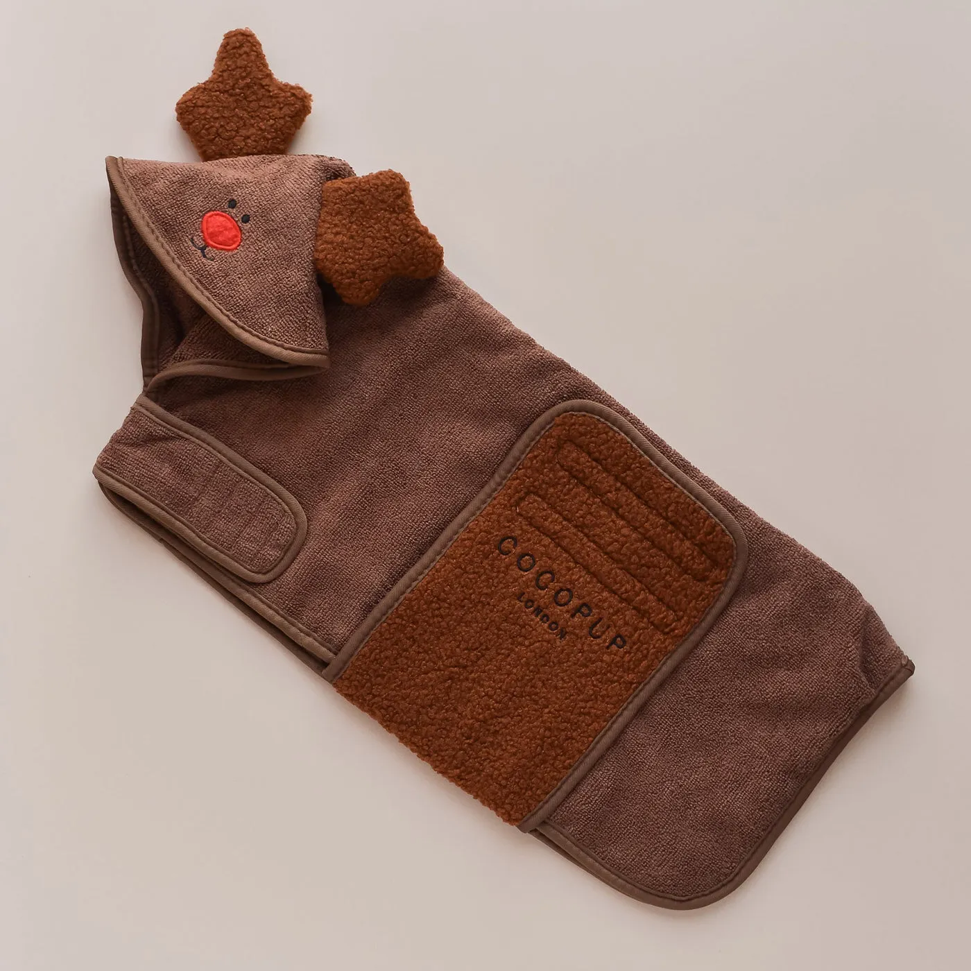 Cocopup London Reindeer Teddy Drying Robe