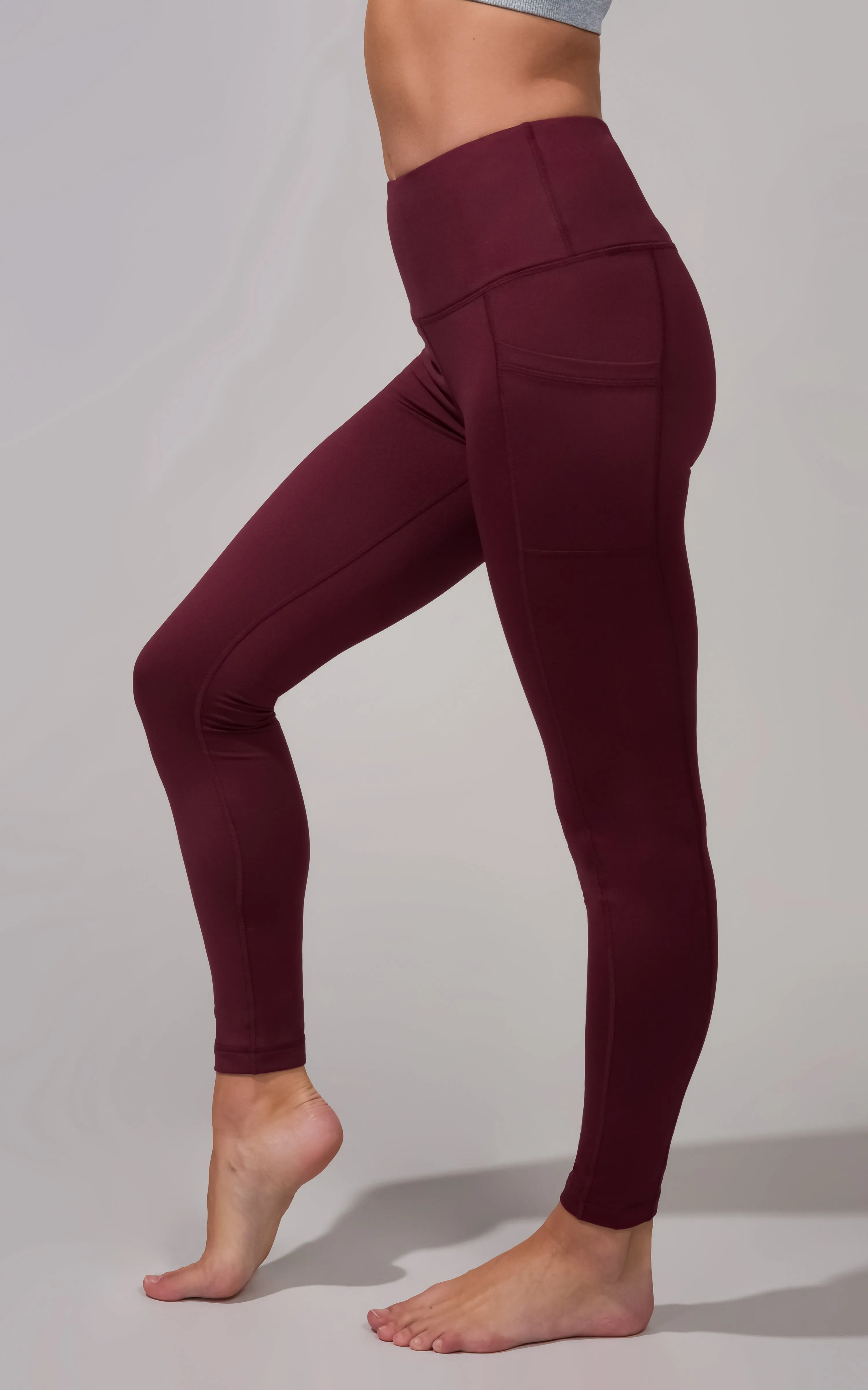 Cold Gear High Waist Fleece Lined Legging with Side Pockets