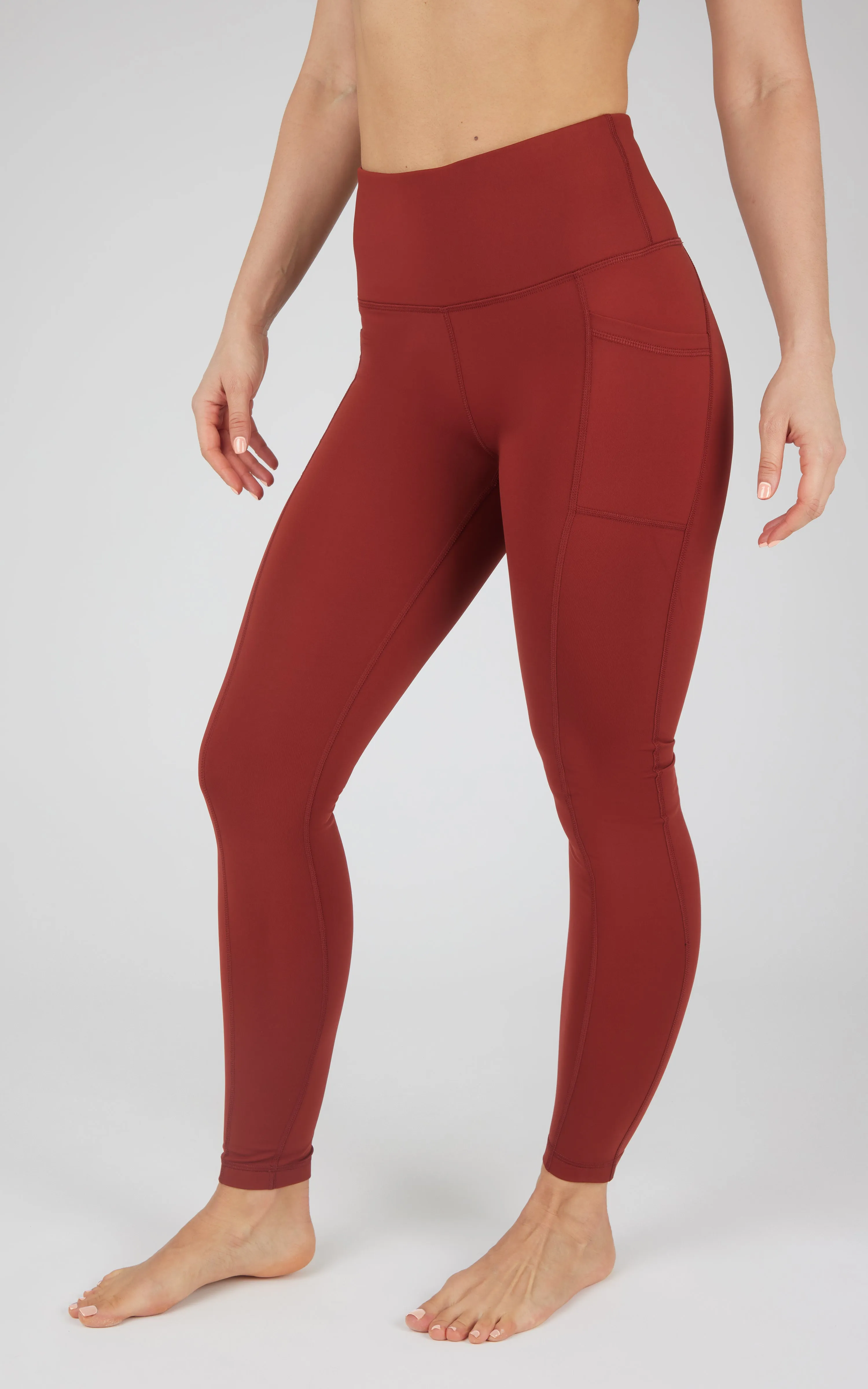 Cold Gear High Waist Fleece Lined Legging with Side Pockets