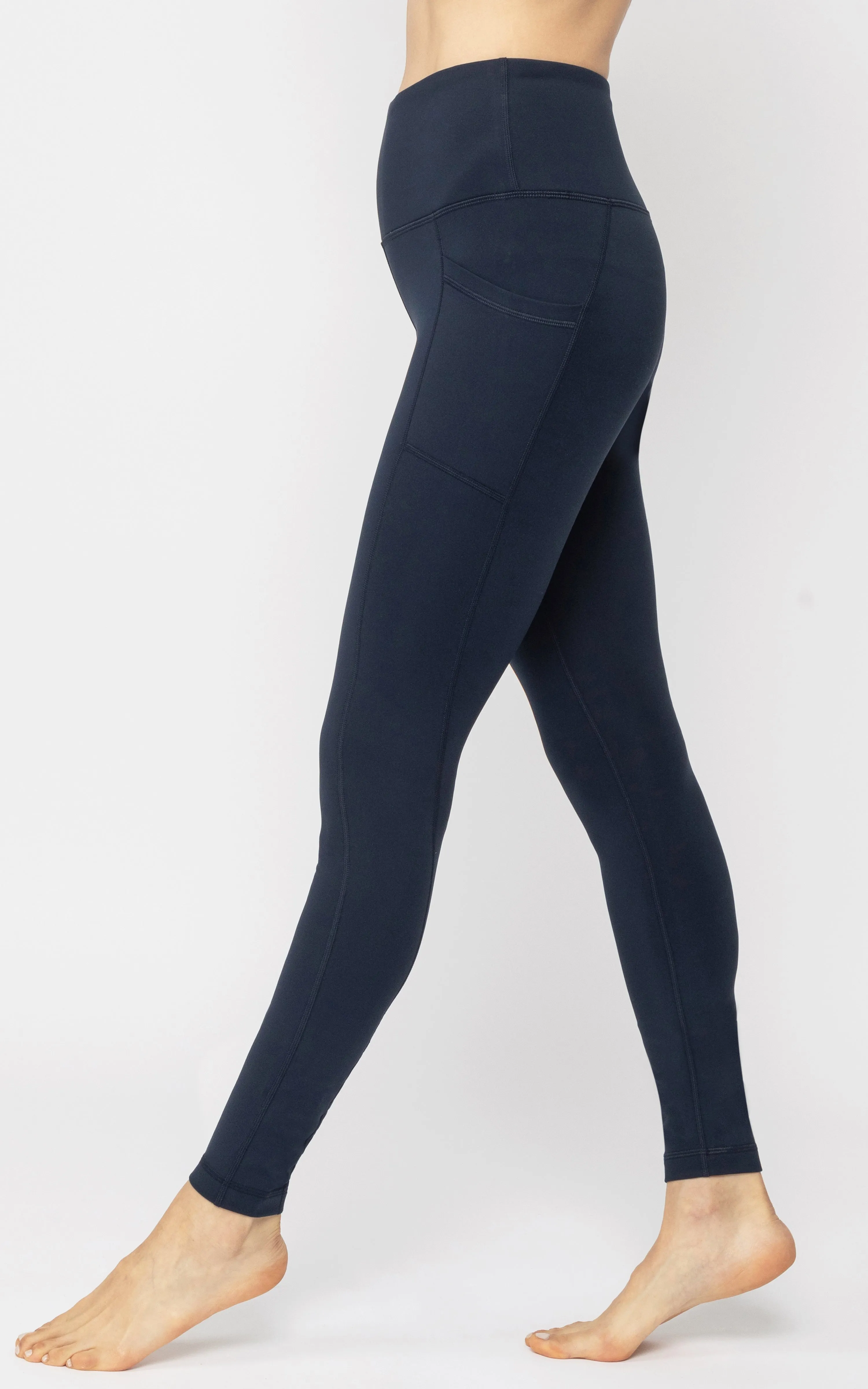 Cold Gear High Waist Fleece Lined Legging with Side Pockets