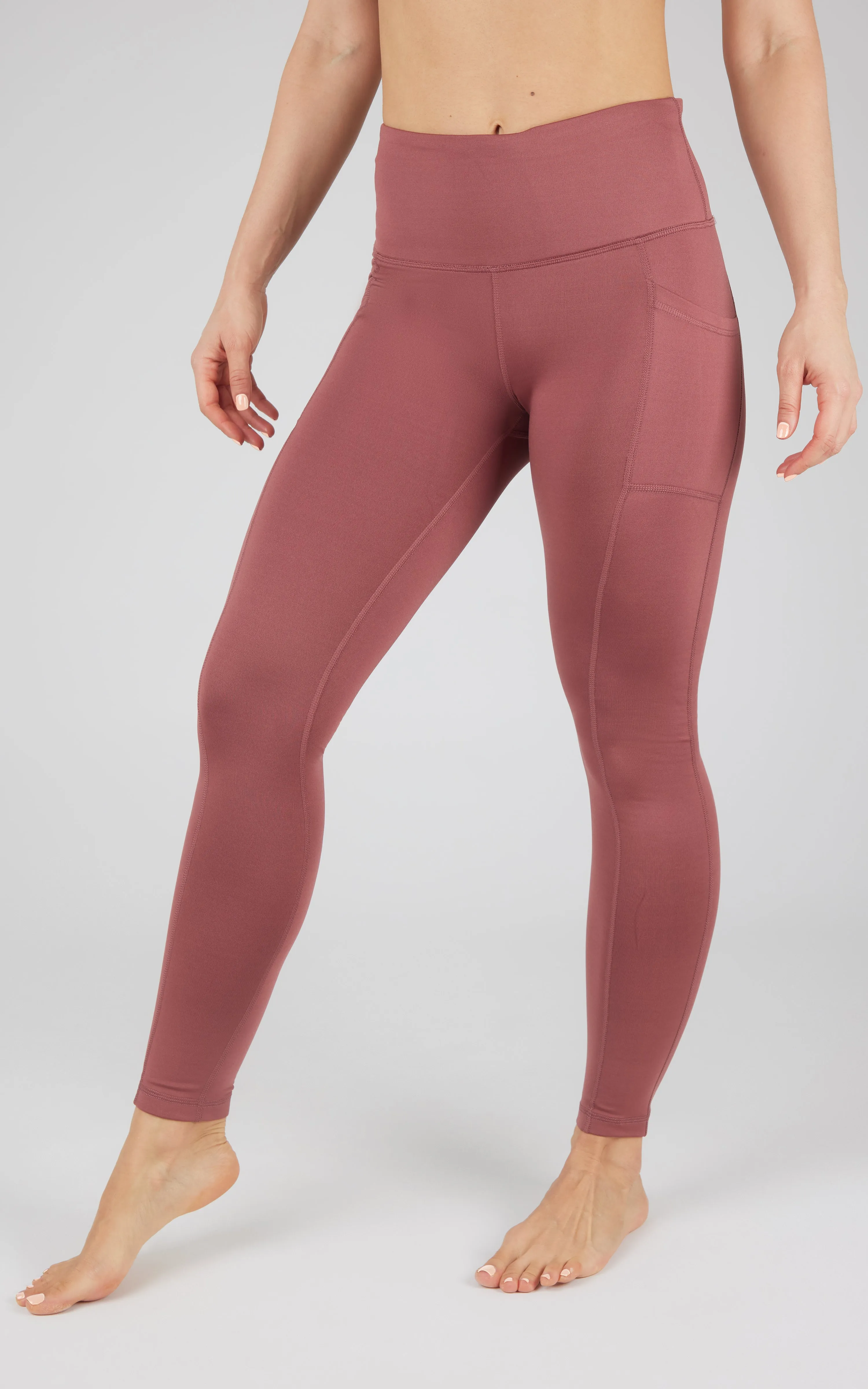 Cold Gear High Waist Fleece Lined Legging with Side Pockets