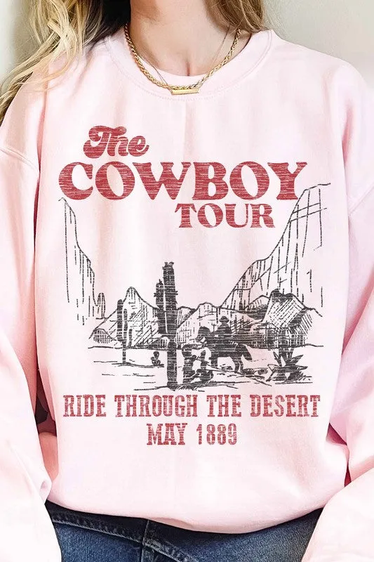 COWBOY TOUR WESTERN COUNTRY OVERSIZED SWEATSHIRT - Online Exclusive