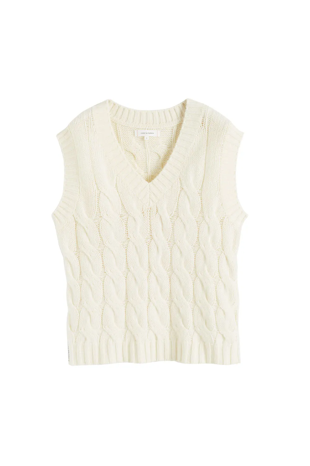 Cream Wool-Cashmere Vera Tank