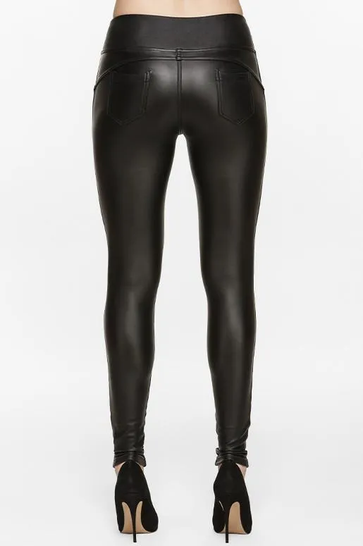 Diva Vegan Leather Fleece Legging 28