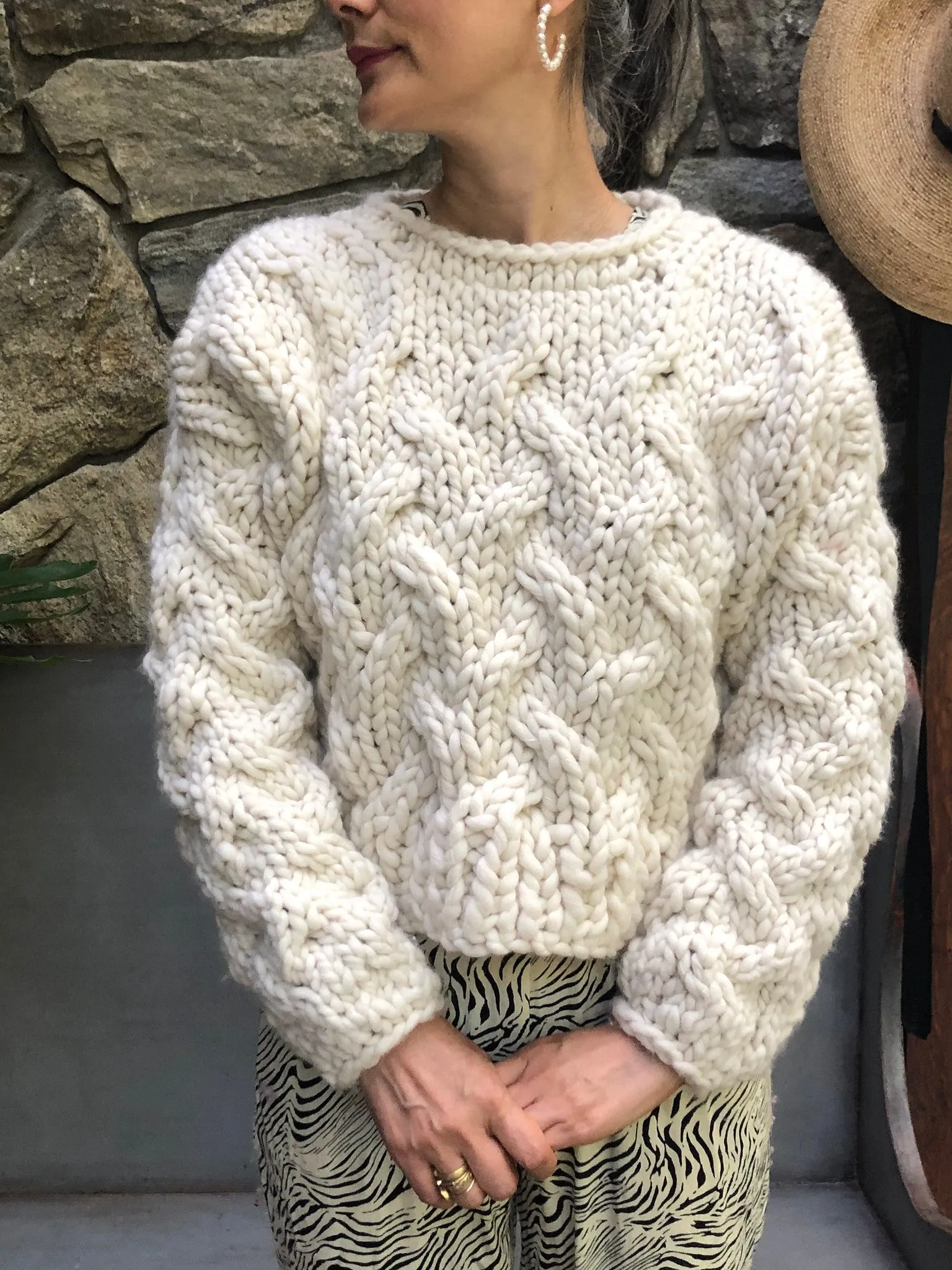 DIY Kit - Pretty In Cables Sweater - Merino No. 5