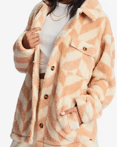 Fairbanks Button-Up Teddy Bear Jacket