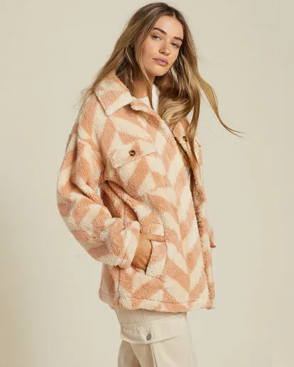 Fairbanks Button-Up Teddy Bear Jacket