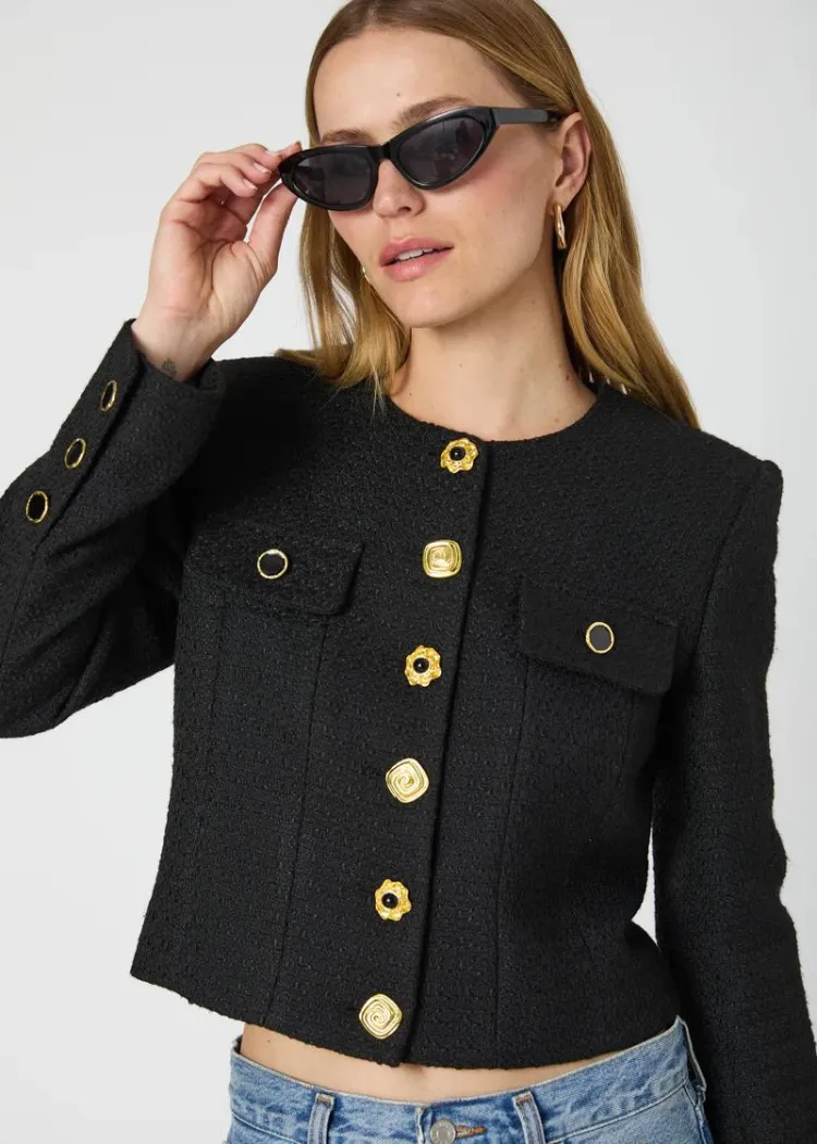 French Connection Structured Jacket- Black