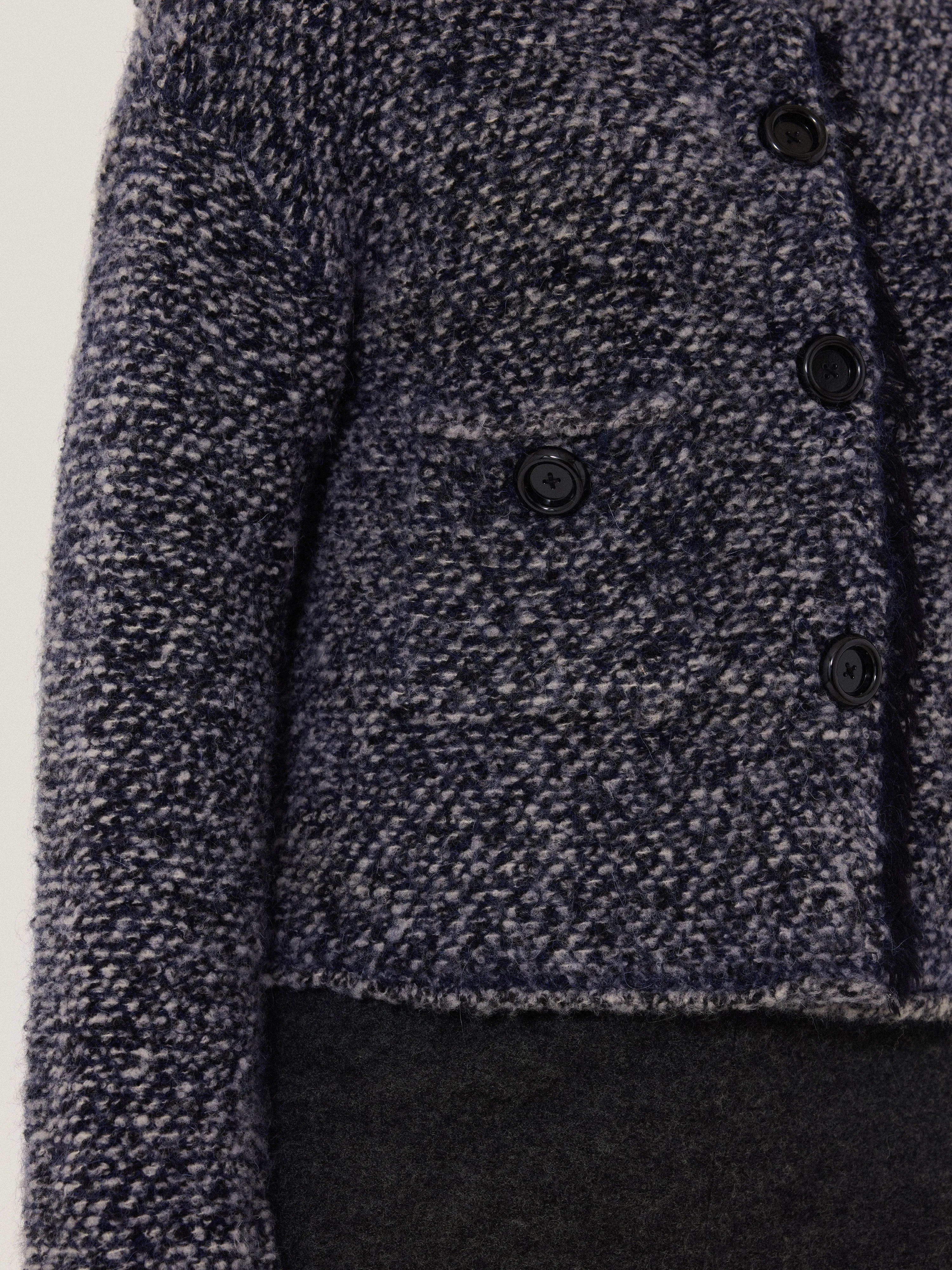 French Tweed Cardi-Jacket | Navy