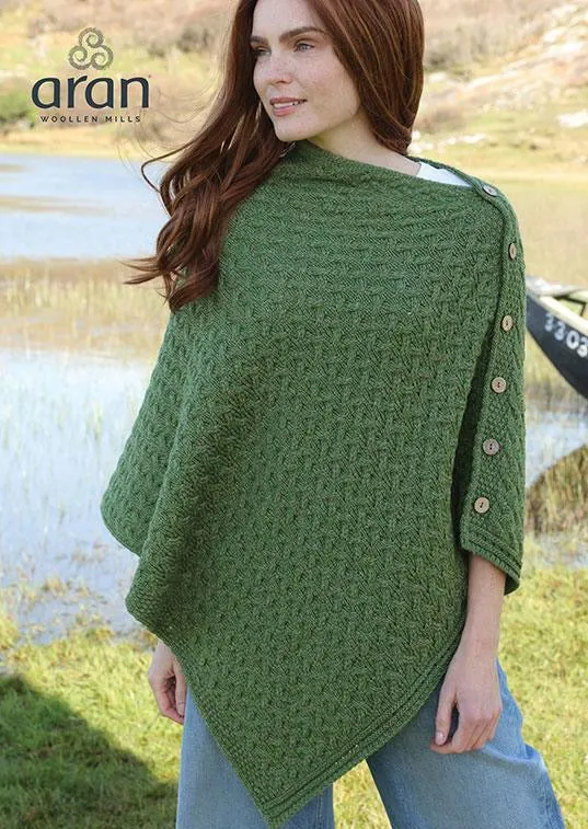 Glenbeigh Aran Cape | Green