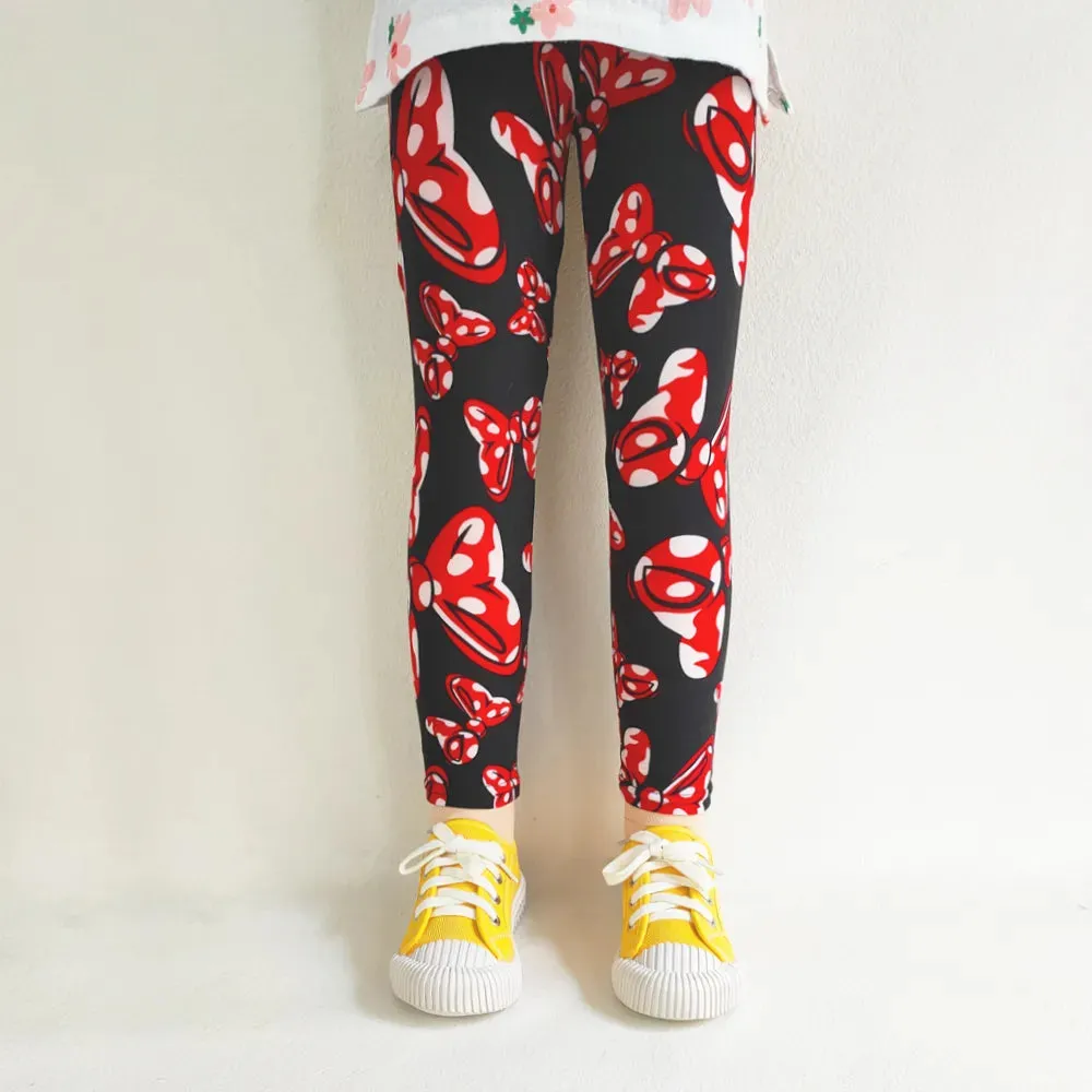 Kids Girl Floral Print Slim Fit Leggings/Trousers