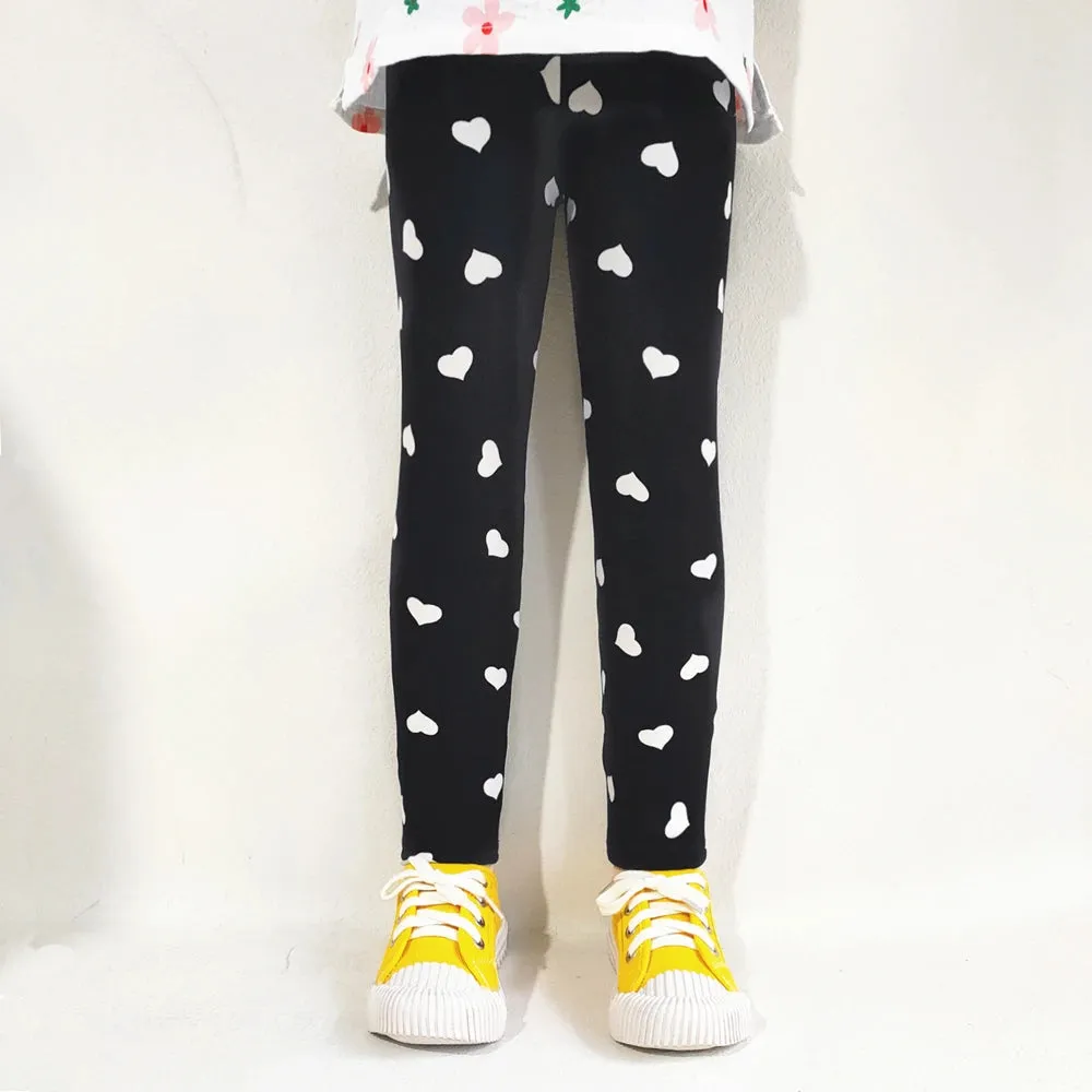 Kids Girl Floral Print Slim Fit Leggings/Trousers