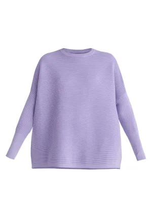 Lilac Paisie Ribbed Jumper