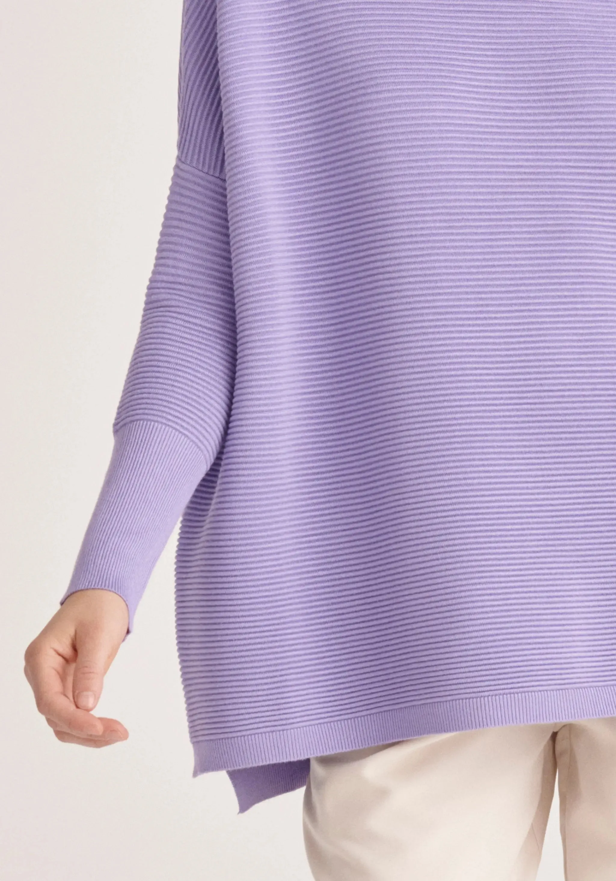 Lilac Paisie Ribbed Jumper