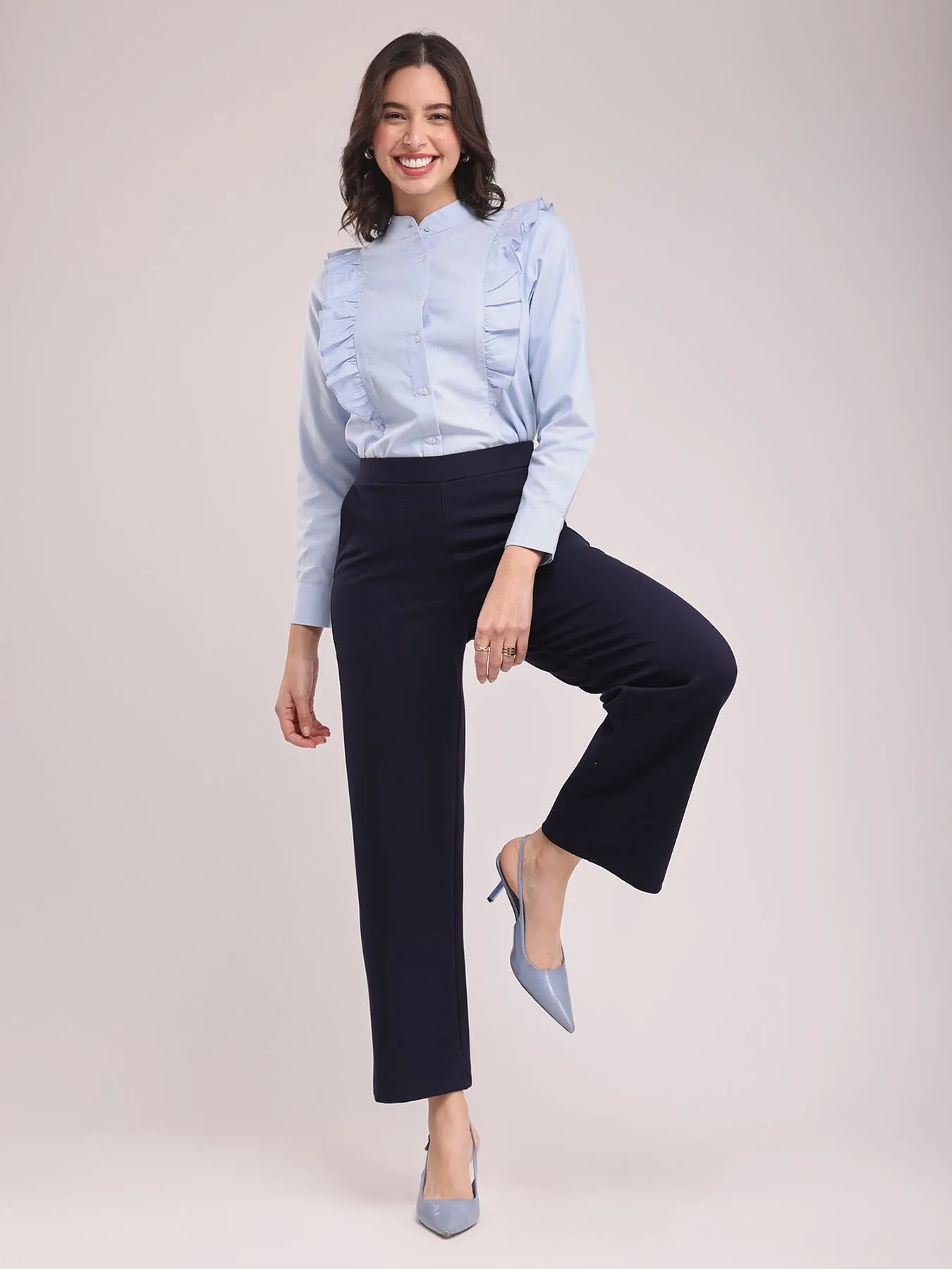 LivIn Wide Leg Pants - Navy