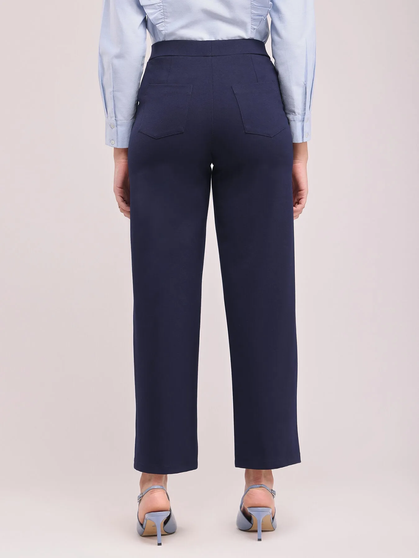 LivIn Wide Leg Pants - Navy