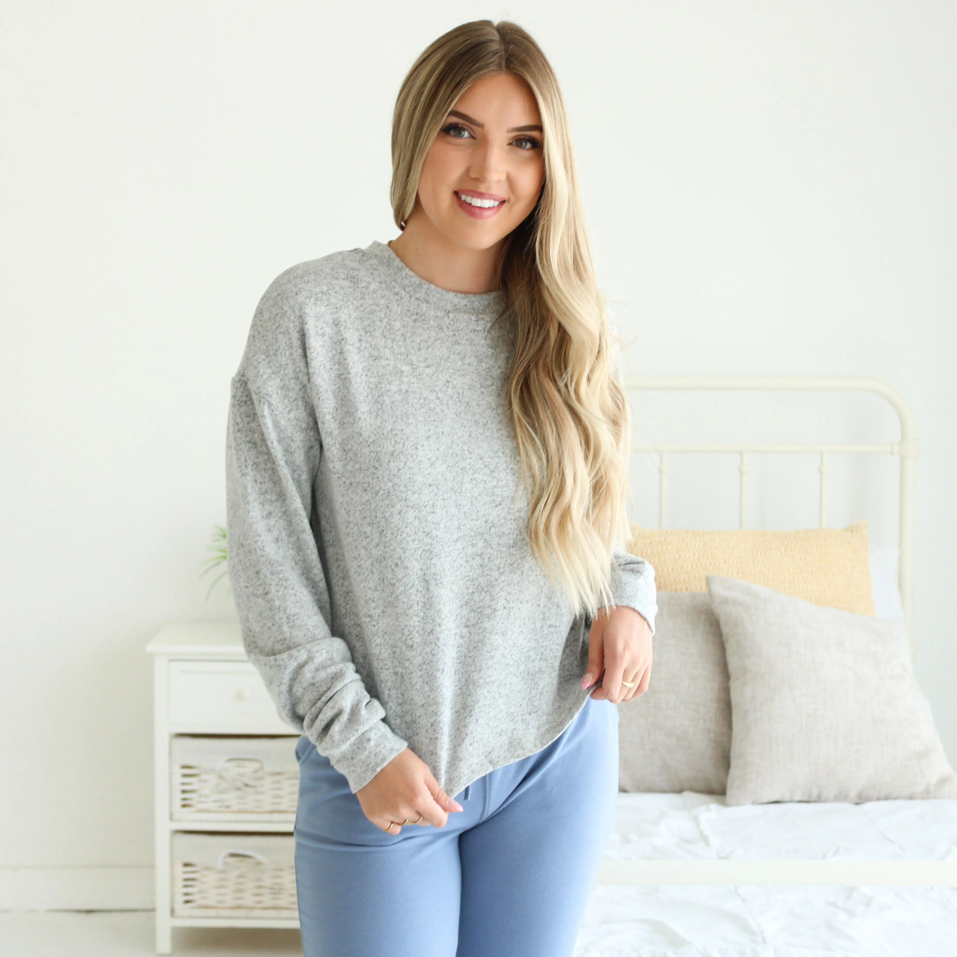 Lounge Pullover Crew Neck Sweatshirts