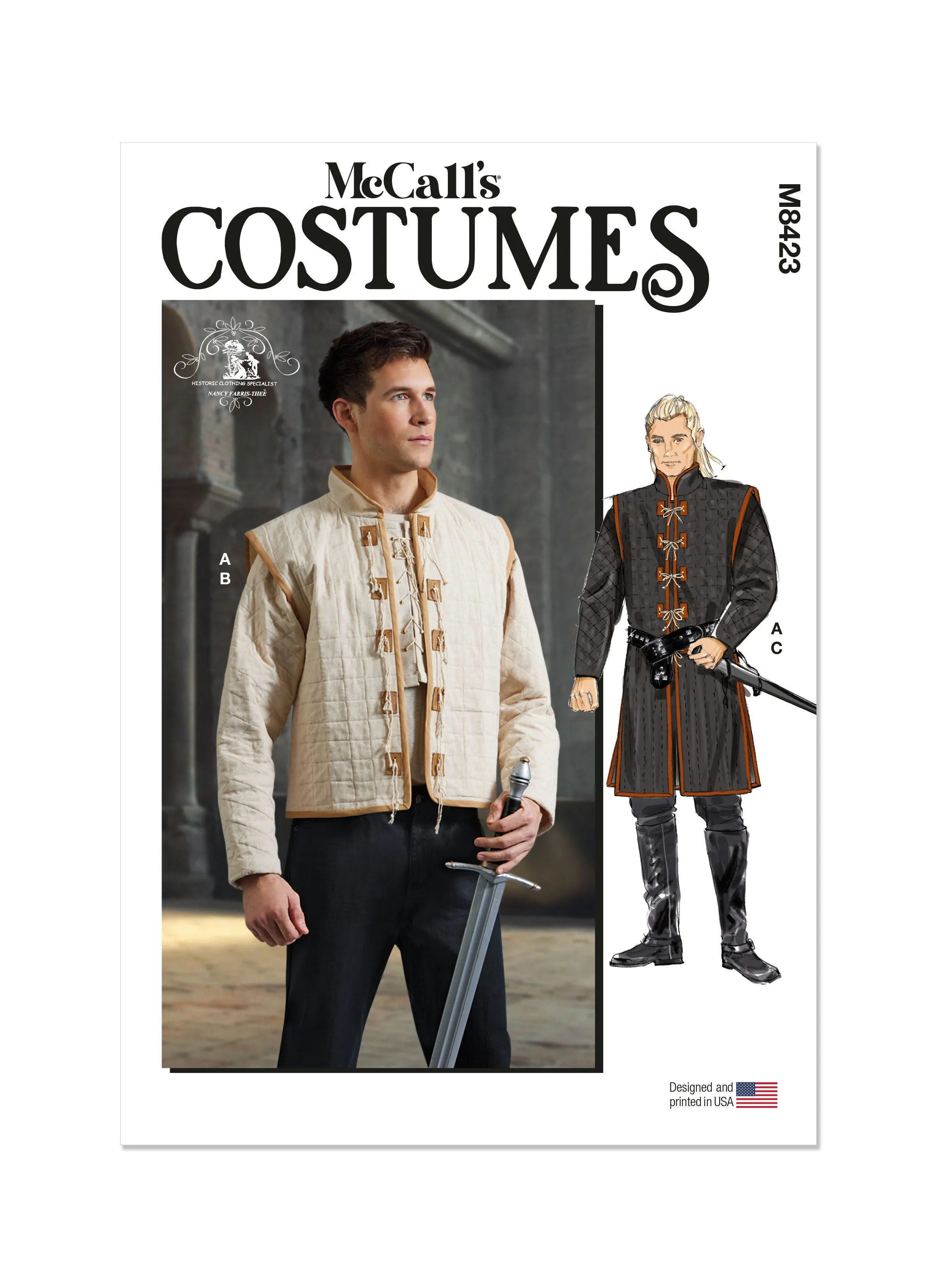 McCall's sewing pattern 8423 Men's Knight Costume