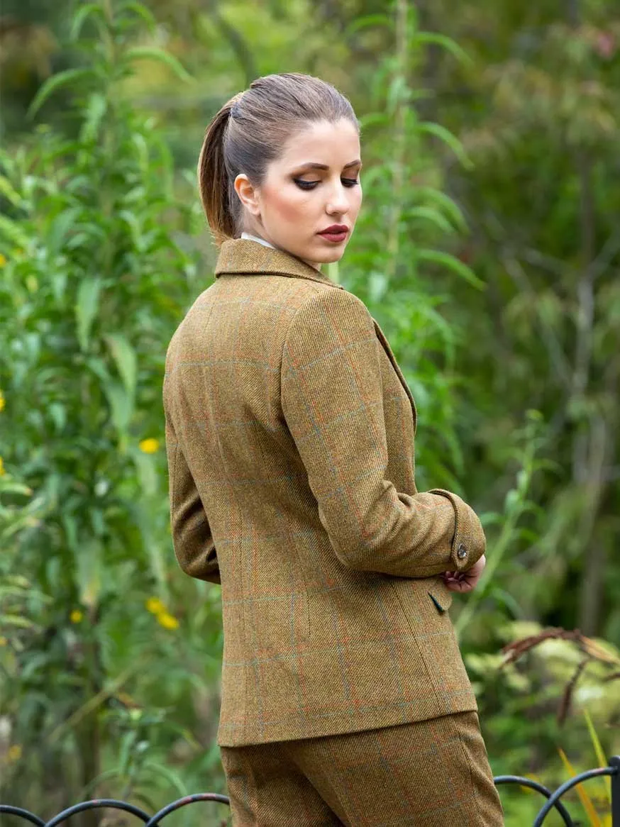 Natural Tweed Wool Green Jacket