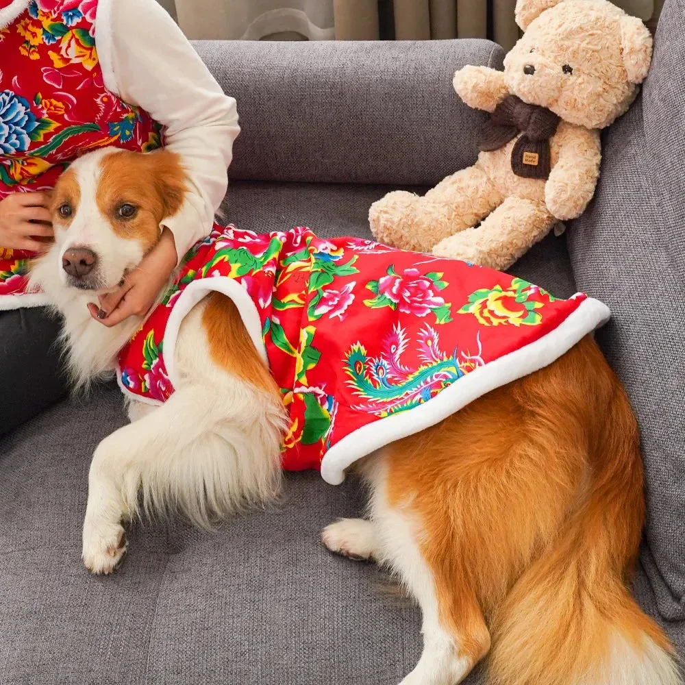 Pet Vest for Spring and Summer - Stylish Northeast Big Flower Tank Top for Dogs - Pet Vest Pet Spring Summer Northeast Big Flower Tank Top Teddy Cat Alaska Golden Retrieve Samoyed Dog Clothes Coats Jackets