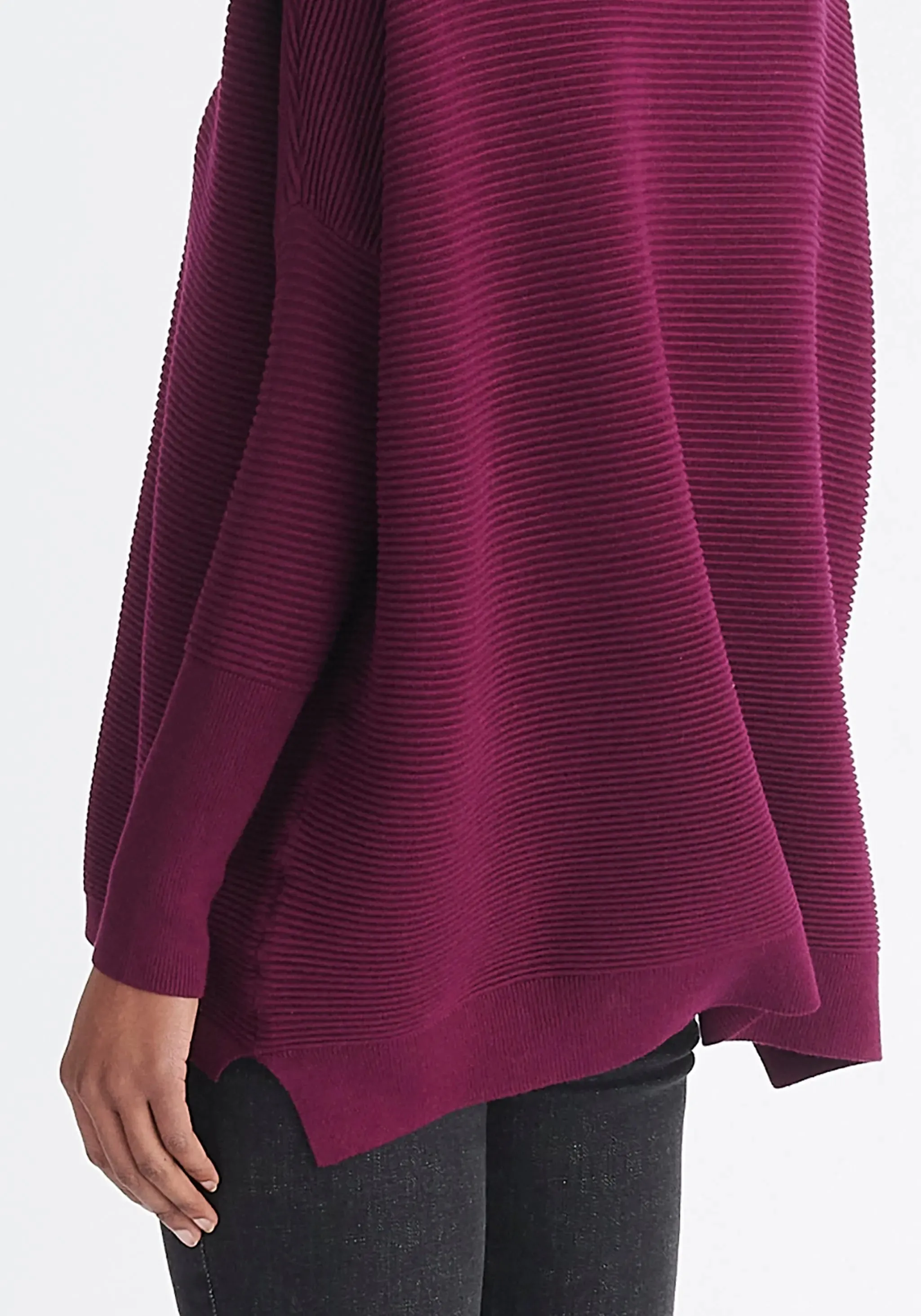 Purple Paisie Ribbed Jumper