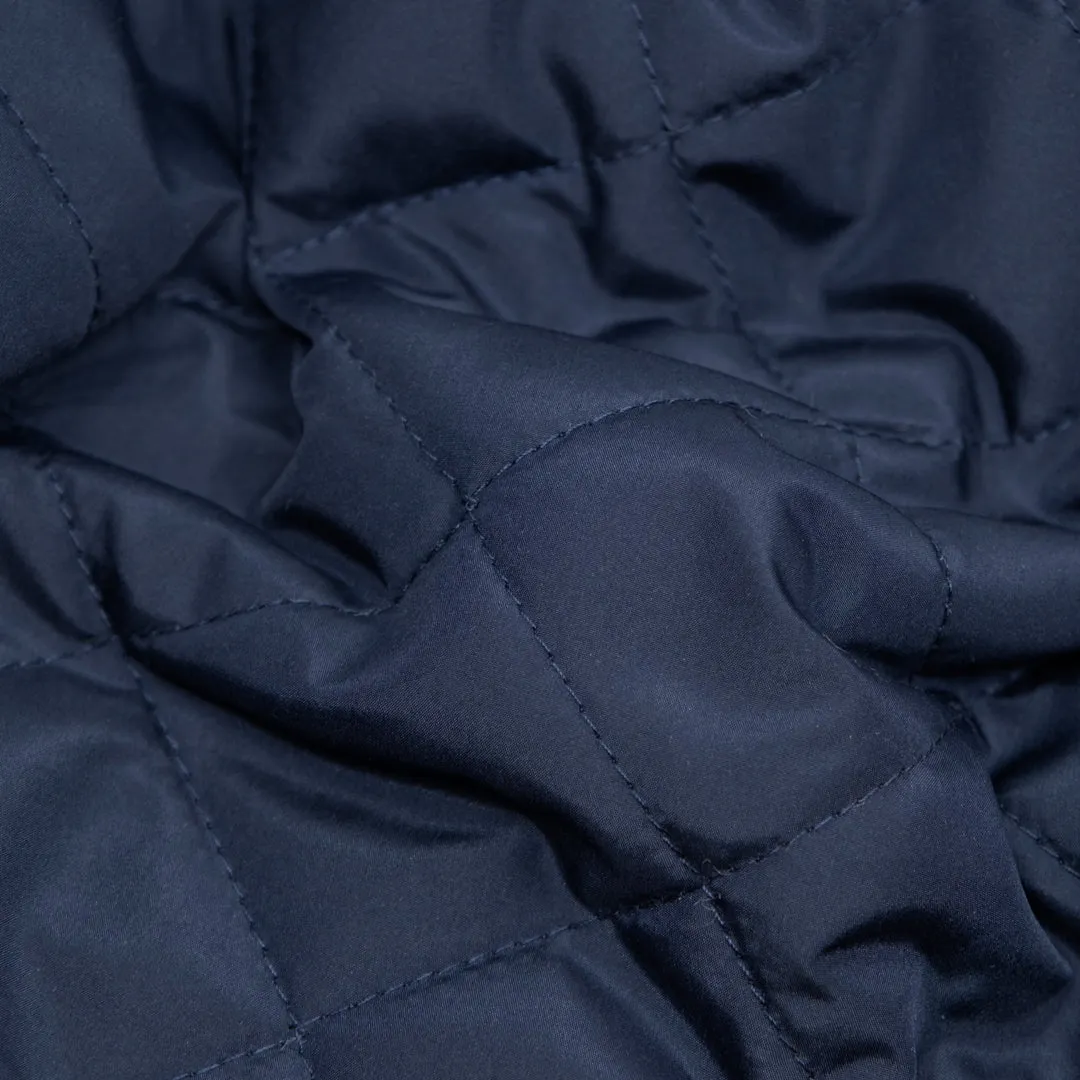 Remnant - 70cm - Lightweight Quilted Lining - Navy