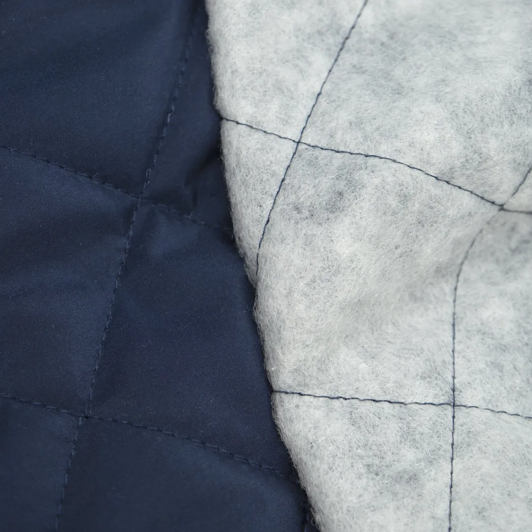 Remnant - 70cm - Lightweight Quilted Lining - Navy