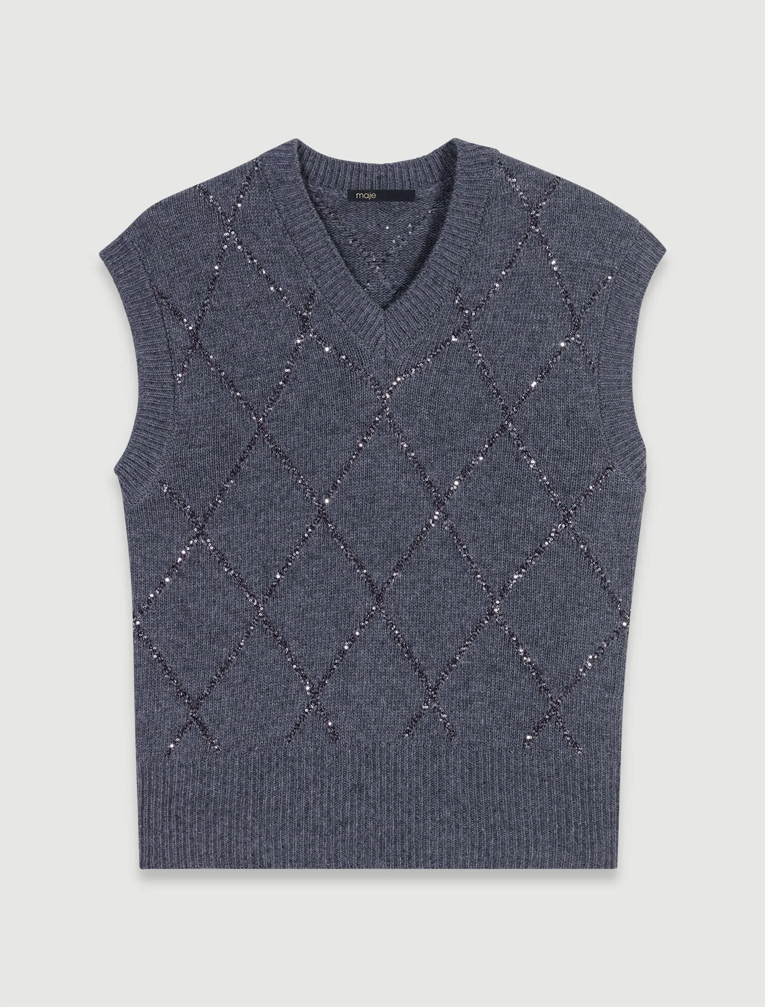 Sleeveless sequin jumper