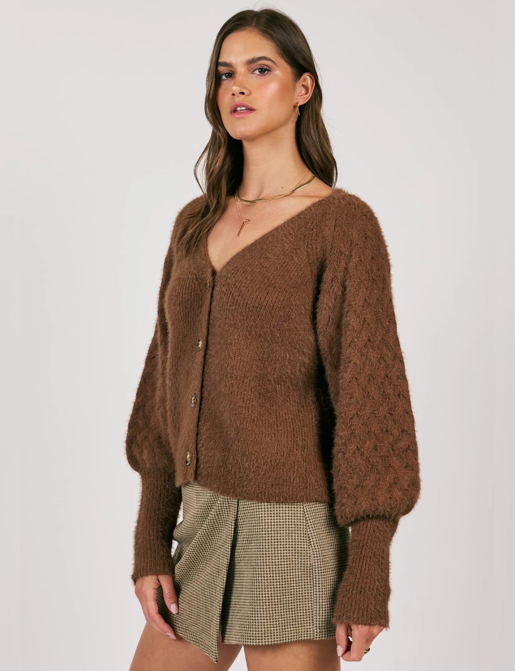 Sweeping Wind Cardigan, Oak