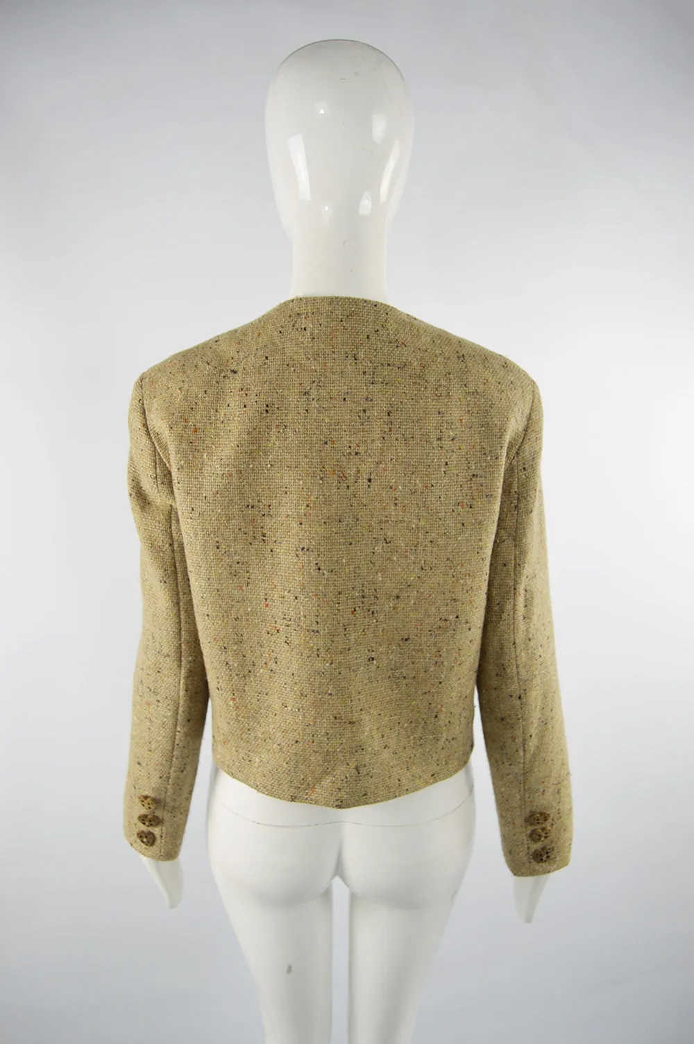 Vintage Women's Love Heart Button Tweed Jacket, 1990s