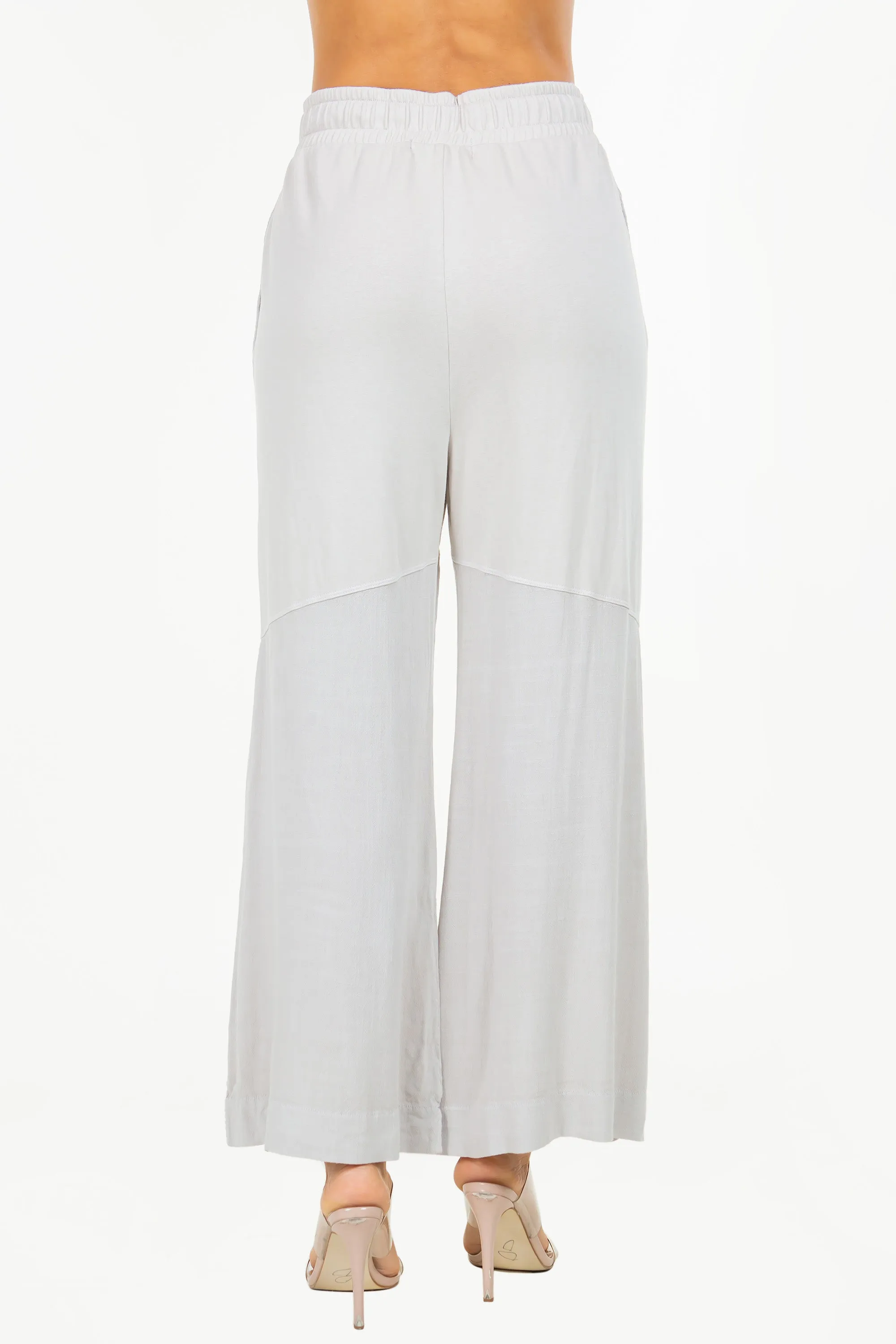 Wide-Leg Terry Lounge Pants