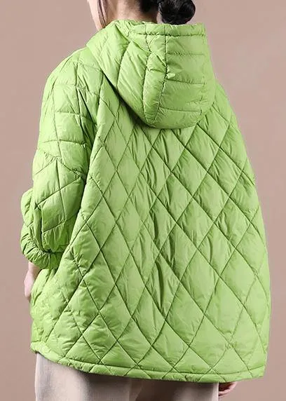 Winter Clothes 2021 Green New Women Loose Large Size Cotton Coat