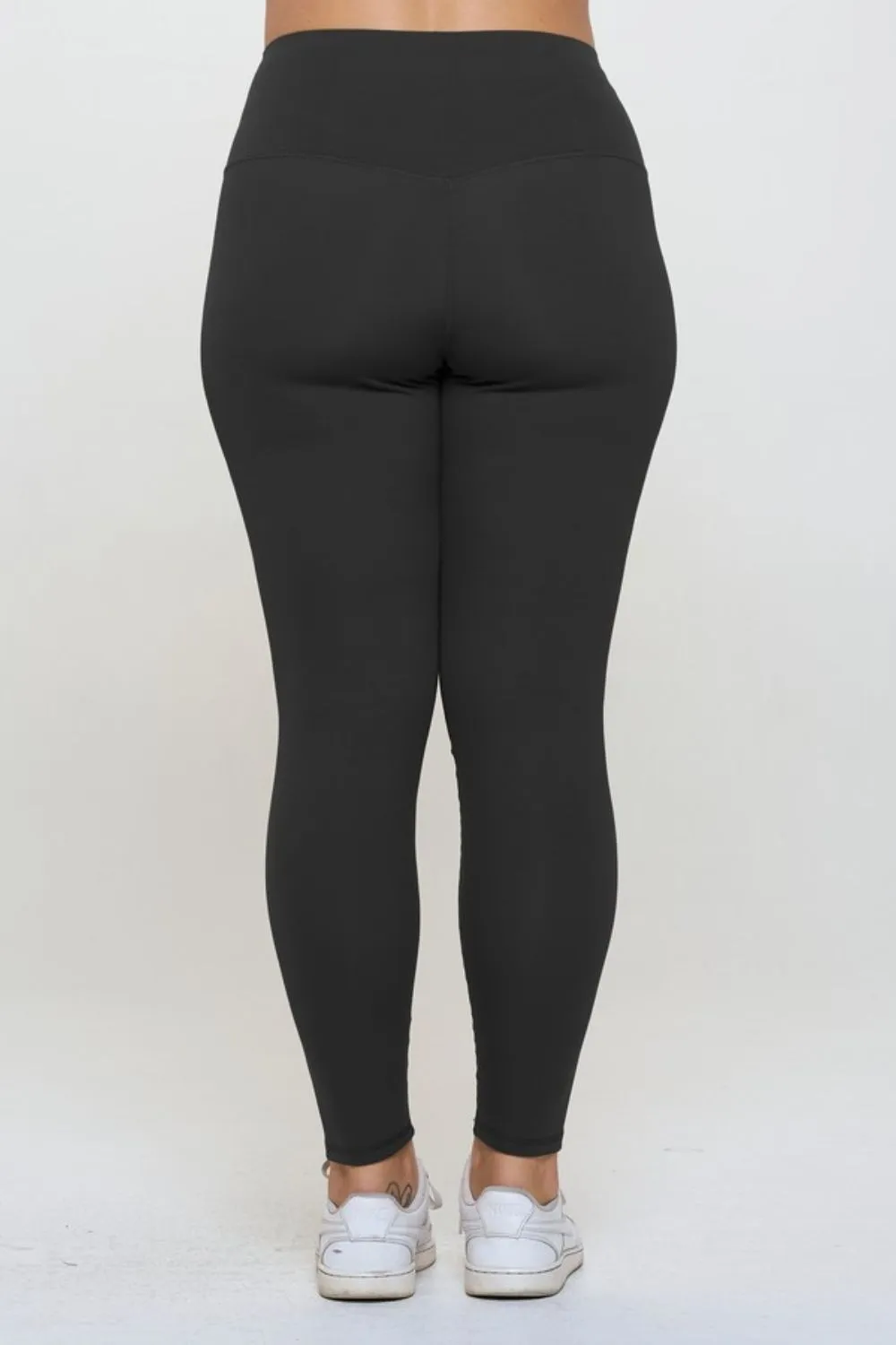 Women's Black Classic Warm Winter Fleece Lined High Waisted Leggings