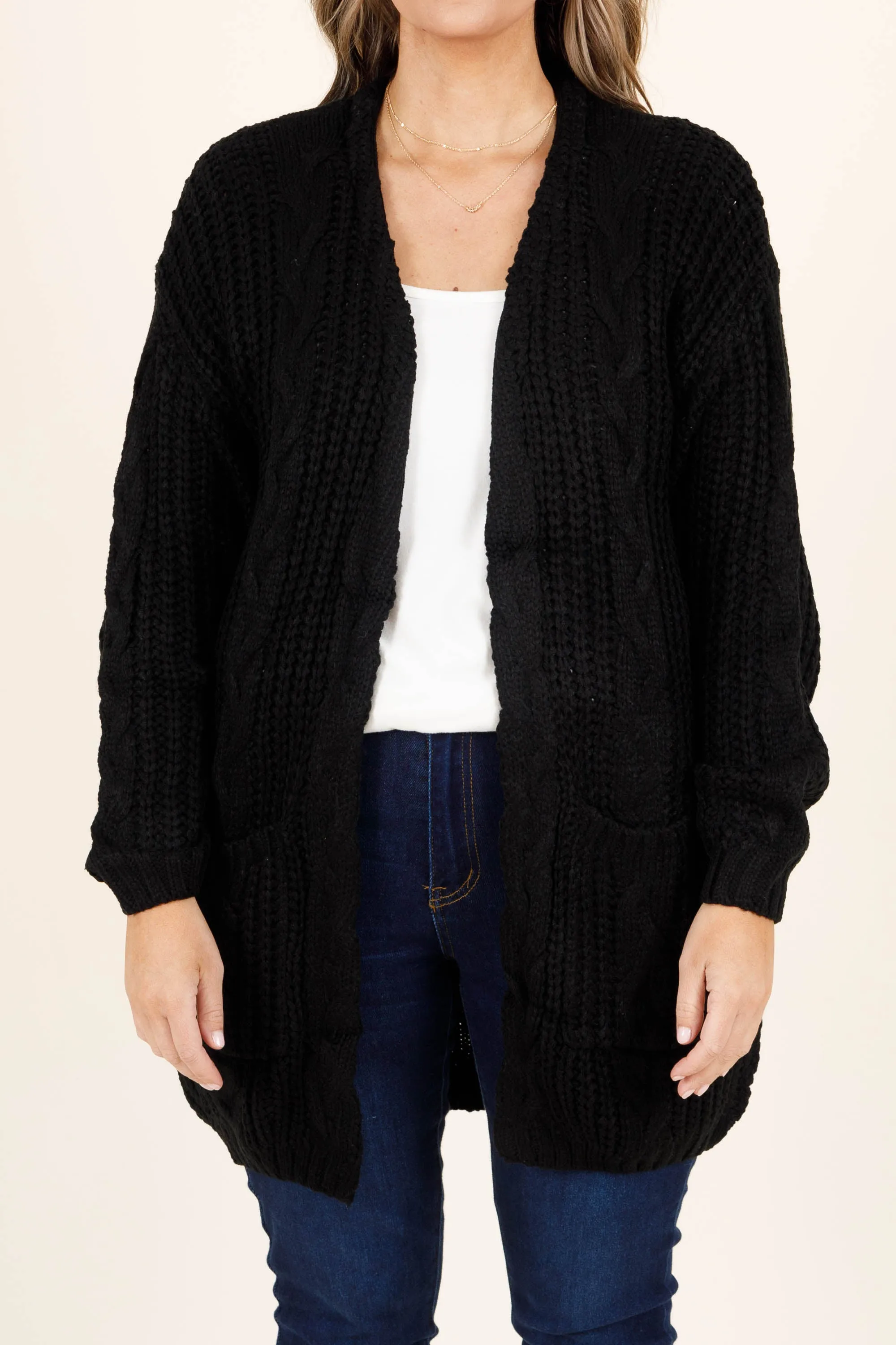 Wonderful Winters Cardigan, Black