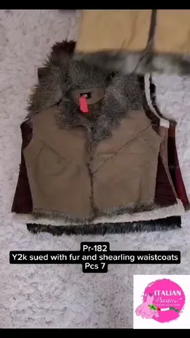 Y2K Sued with Fur and Shearling Waistcoat